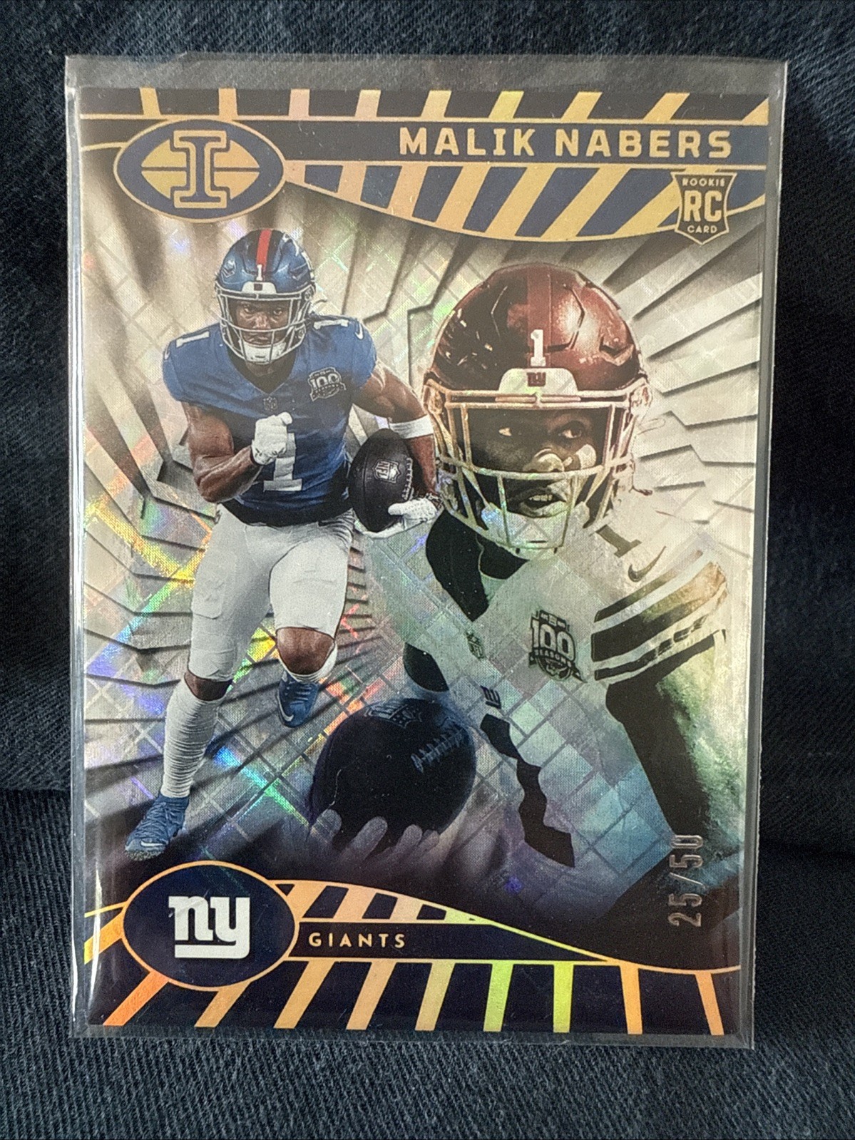 2024 Panini Illusions Malik Nabers #66 Trophy Collection Diamond /50 (RC)