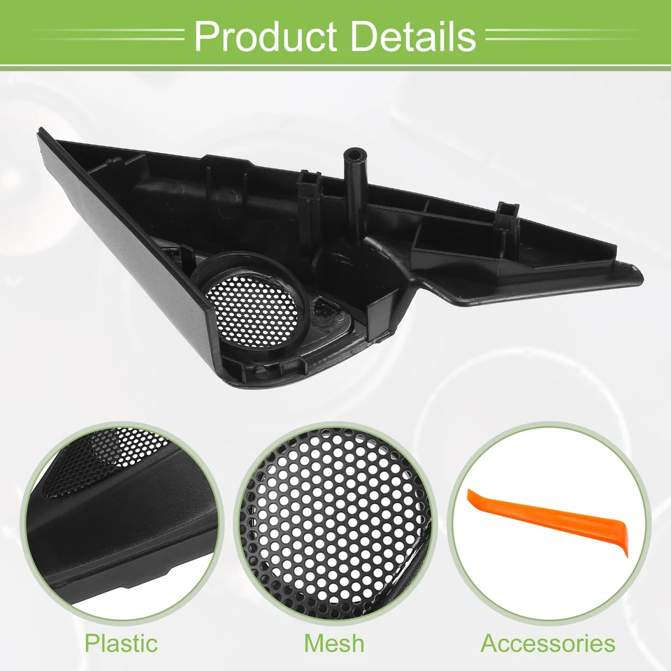 Pair Car A Pillar Door Tweeter Speaker Cover Trim for Mazda 6 2003-2008 Black - image 3 of 4