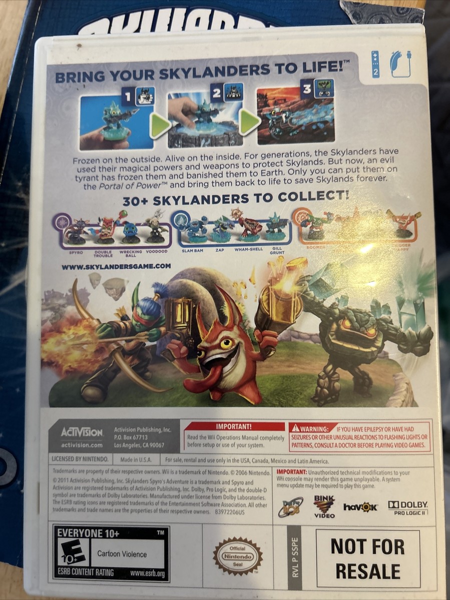 Skylanders Spyro's Adventure Bundle - Game Portal 5 Figures