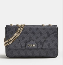 Image of New Guess ALDITH LOGO CROSSBODY Dark