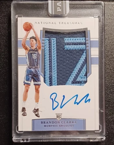 2019-20 Panini National Treasures BRANDON CLARKE Black Box 1/1 Rookie RPA Auto