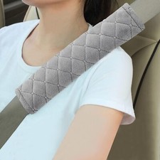 Amooca Soft Auto Seat Belt Cover Seatbelt Shoulder Pad Cushions 2 PCS Universal