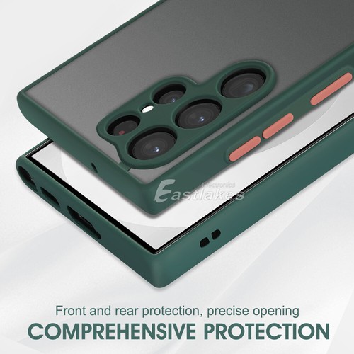 Shockproof Armor Matte Back Case Cover For Samsung S25 S24 S23 S22 Ultra S21 FE - Picture 5 of 14
