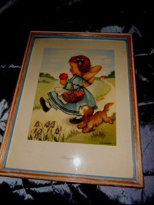 harta ny Vintage  Framed Signed Eva Harta Print~Herbert Dubler N.Y. | eBay