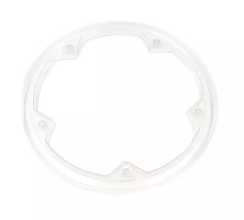 5 Holes 21cm Plastic Bike Crank Wheel Chain Bash Guard Clear Bicycle +5 Screws - Picture 6 of 8