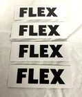 FLEX (4) Power Tool Stickers - Great to display your pride for the brand