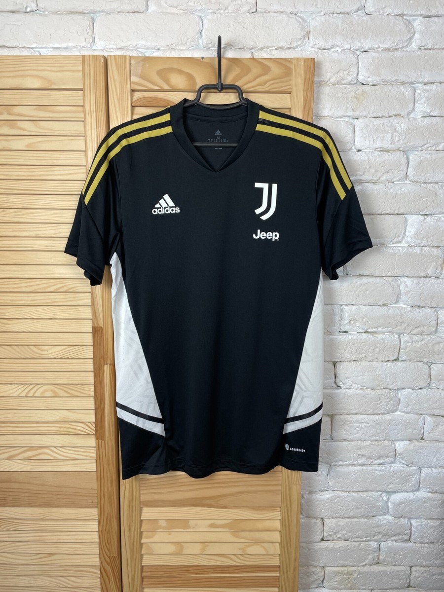 JUVENTUS TRAINING JERSEY PRE-MATCH FOOTBALL SOCCER SHIRT BLACK