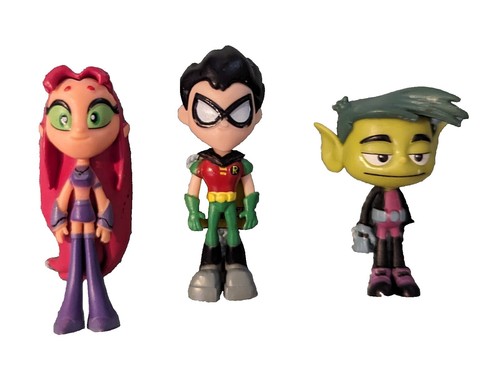 Teen Titans Go Mini Figure Set 6 Deluxe Six Pack Beast Boy Raven