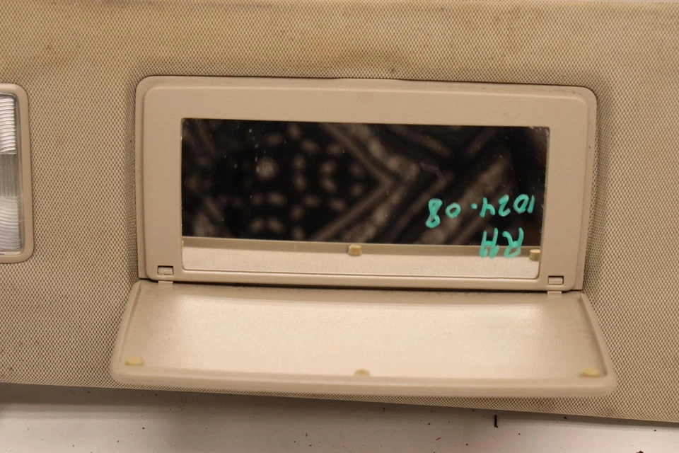 Chevy Tahoe 2015-2020 lado del pasajero delantero derecho parasol tela OEM Foto 2 de 4