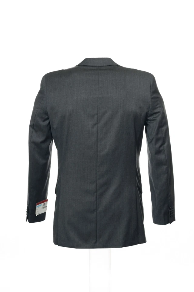 Спортивное пальто Alfani красное мужское серое 100% шерсть на 2 пуговицах - Изображение 3 из 4