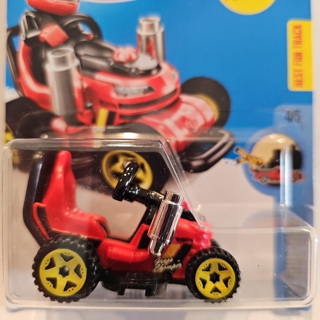 Hot Wheels 2016 Grass Chomper Mower Lawn RedGo Kart HW ride