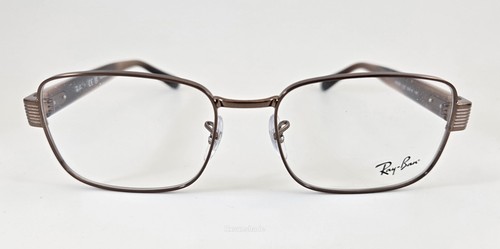 Ray Ban Eyeglasses NEW RB 6529 Color 3182 Brown Size 56 Square Men's Authentic - Picture 2 of 6