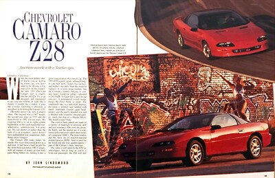 1993 Chevrolet Camaro Z28 Coupe Road Test Technical Data Review Article