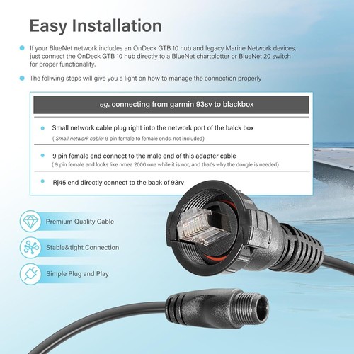 010-12531-01 for Garmin Marine Network Adapter Cable Small Male To Large RJ-45 - Afbeelding 7 van 14