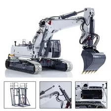 LESU 1:14 Scale RC Full Hydraulic Excavator Aoue LR960 Painted Digger Vehicles