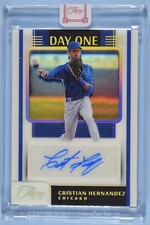 Cristian Hernandez 2022 Panini Three and Two Day One Auto #DOA-CH /49 Cubs