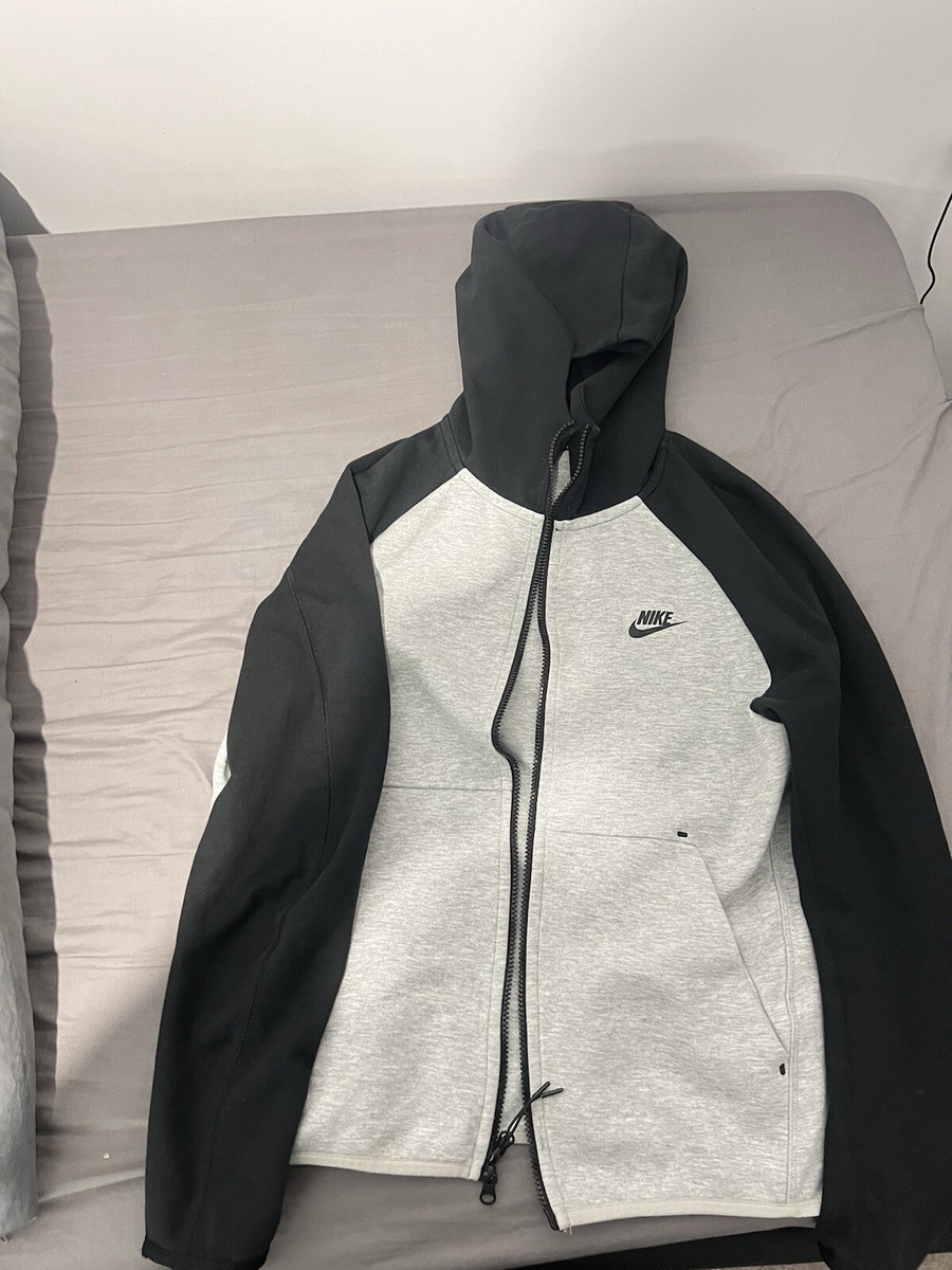 Nike Men's Black \u0026 Grey Tech Fleece Hoodie - Full Zip - Size Large - Old Season | eBay UK