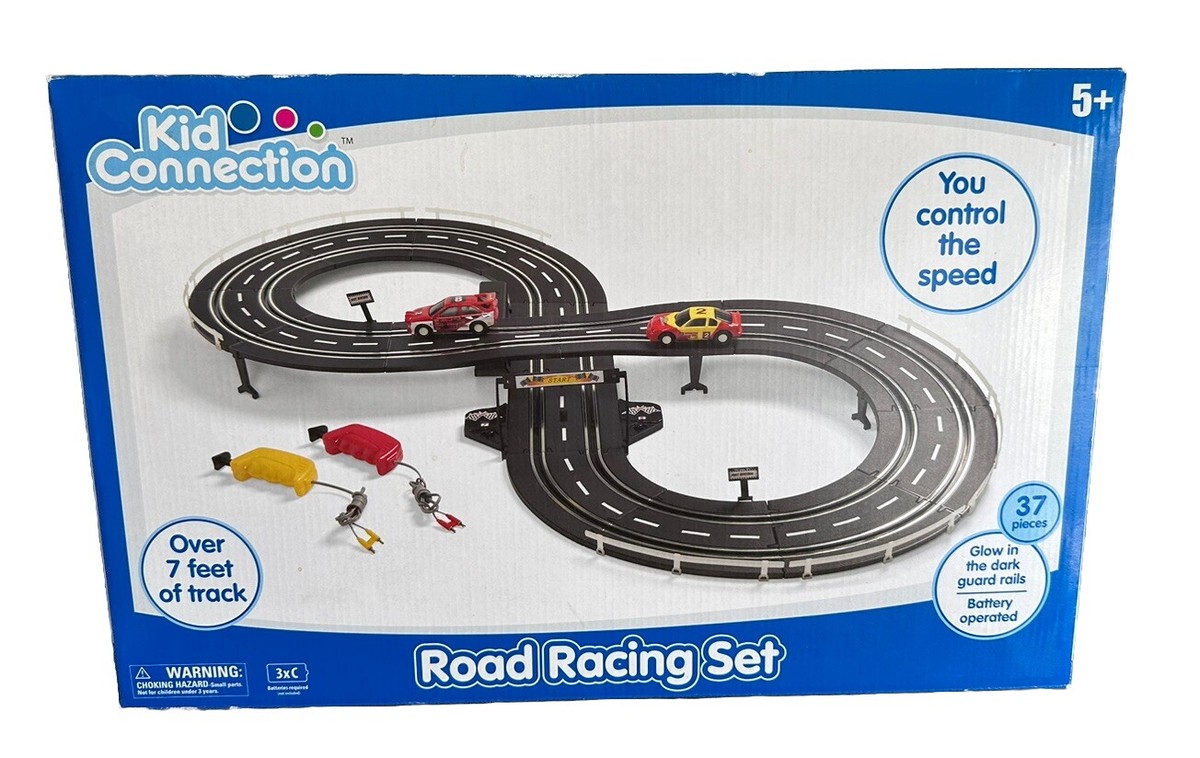 Kid Connection 37 Piece Road Racing Track Play Set Battery