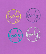 LOVELY word die cuts scrapbook cards