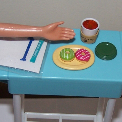 Re-Ment Bakery Petit COFFEE & DONUTS pastries Shop sugar stir straw Barbie food