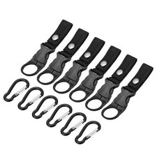 Bouteille suspendu Boucle Clip Eau Bouteille Transporteur D Anneau Crochet 6 Set