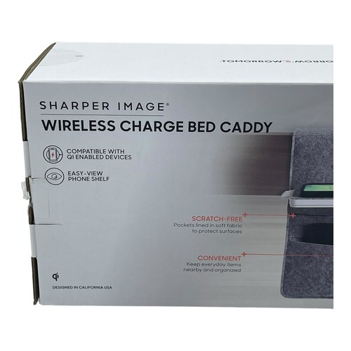 Sharper Image Wireless Charge Bedside Caddy Cell Phone Charger - Picture 3 of 6