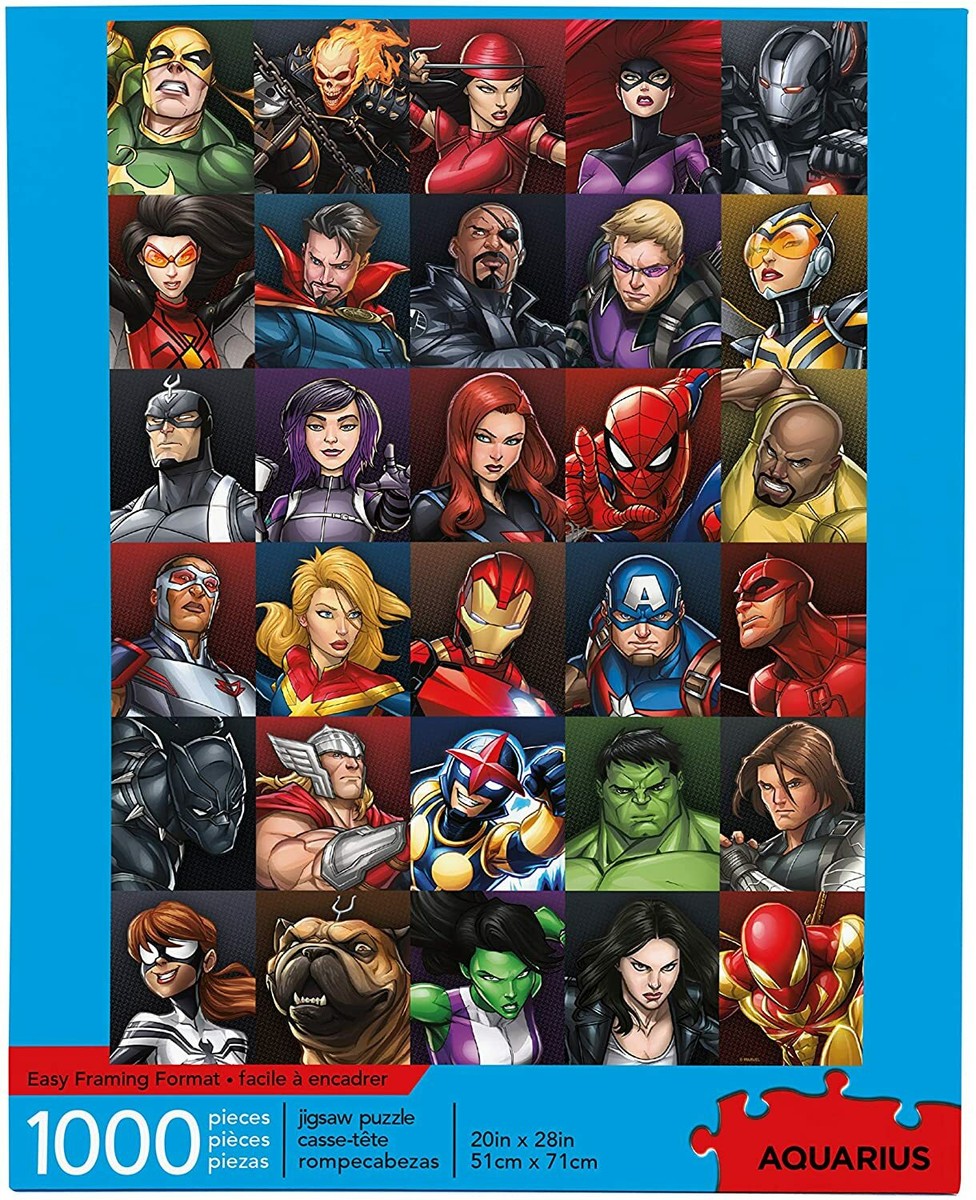 Marvel Puzzle Superheroes (1000 Piece Jigsaw Puzzle) | eBay