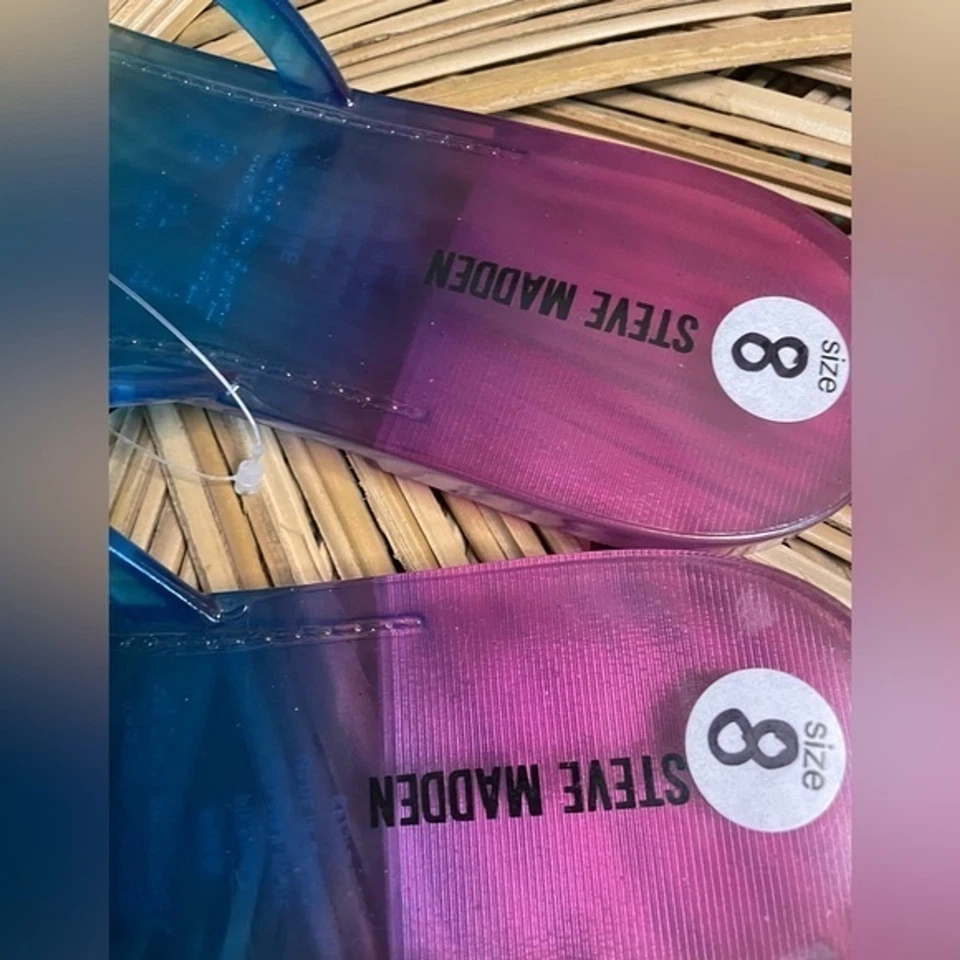 New Steve Madden Rainbow Pike Sandals Ladies 8 - Image 2 of 4