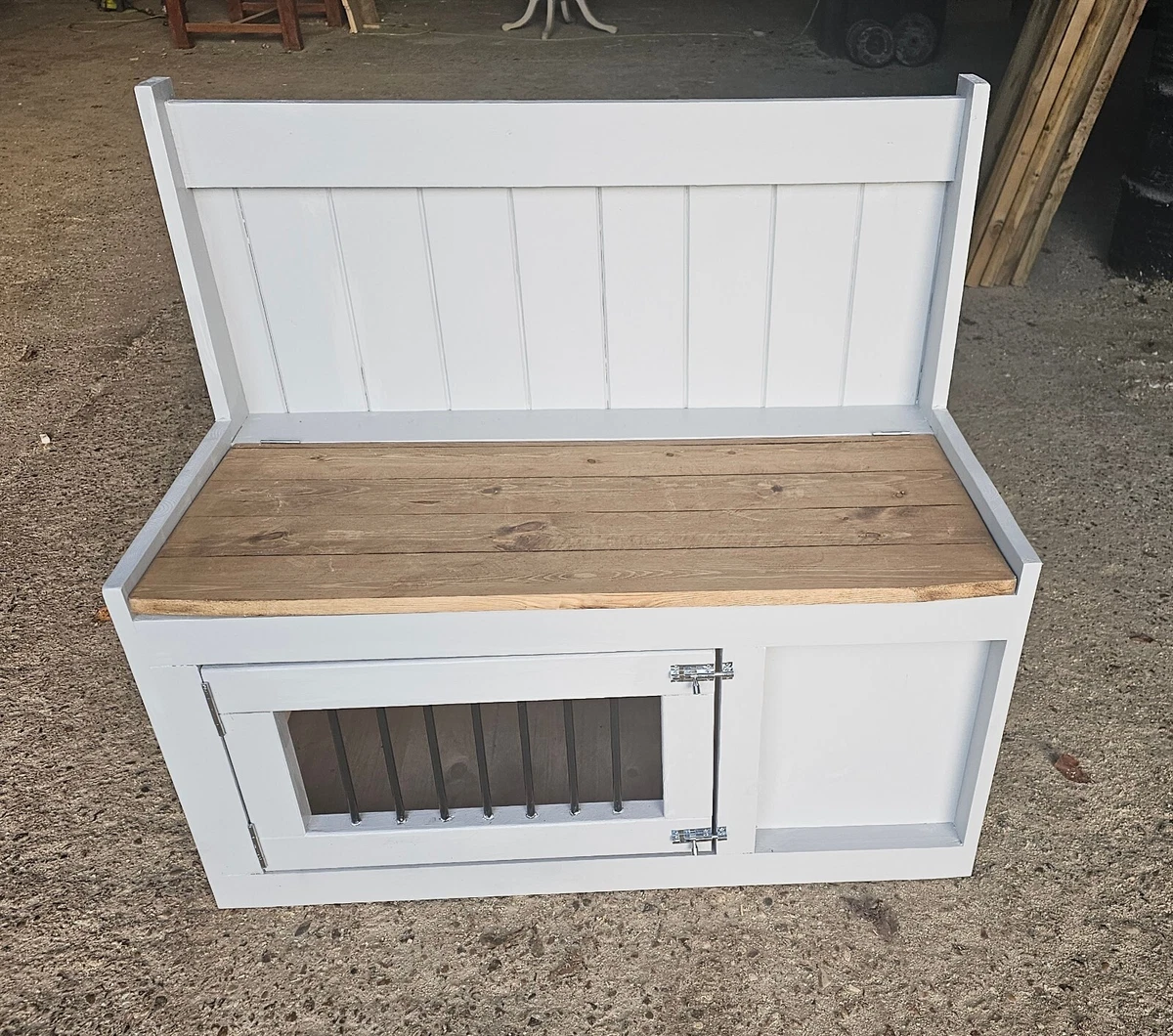 Dog crate bench cheap