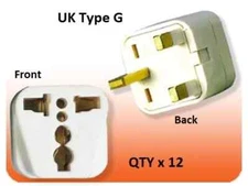 5 X Type G Universal Travel Plug Adapter UK.HONG KONG . HIGH QUALITY HEAVY-DUTY