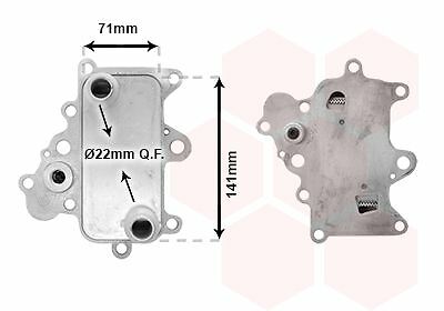 SCAMBIATORE CALORE (ACQUA / OLIO) FIAT BRAVO 1.6 MULTIJET DAL 2008 IN POI - Foto 1 di 1