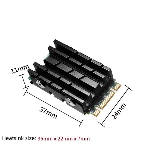 Radiator do dysku twardego SSD M.2 2242 radiator aluminiowy chłodnica pasywne chłodzenie - Zdjęcie 6 z 8