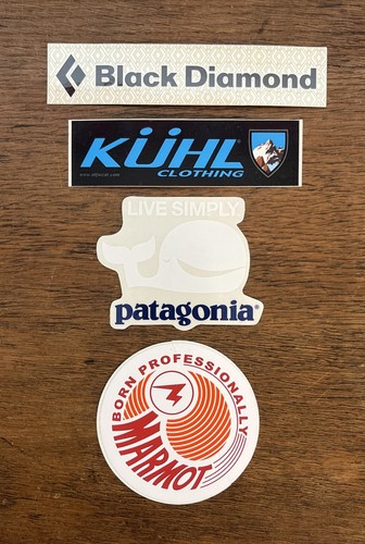 Patagonia Murmeltier Kuhl Black Diamond Aufkleber Sticker Menge 4