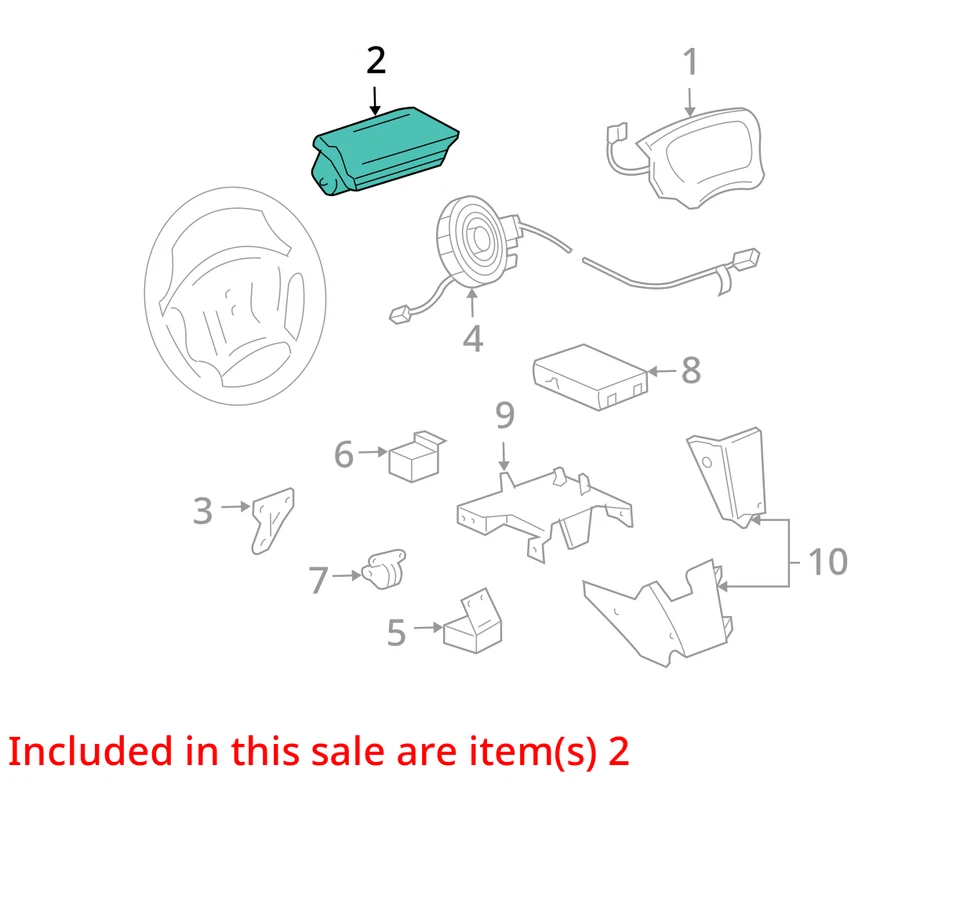 1995 - 1997 Chevy Cavalier New Old Stock Passenger Side Dash Airbag OEM 16759781 - Imagem 3 de 4