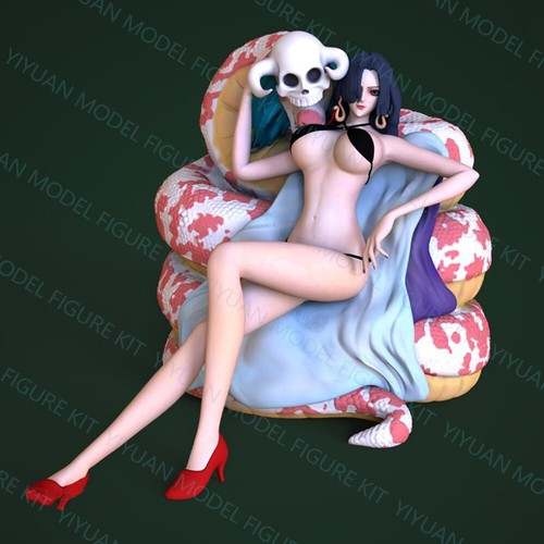 1/24 Scale Boa Hancock Uncolored Unassembled 3D Printed Resin Model Toys Kit GK - Picture 34 of 56