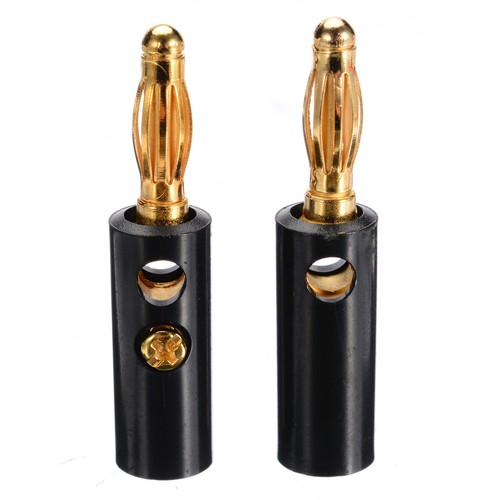 12x Bananenstecker 4mm Stecker vergoldet Banana Lautsprecher Kabel Laborstecker - Bild 5 von 6