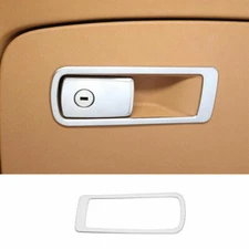 For BMW 5 Series G30 2018-2022 ABS Silver Co-Pilot Glove Boxes Handle Cover Trim