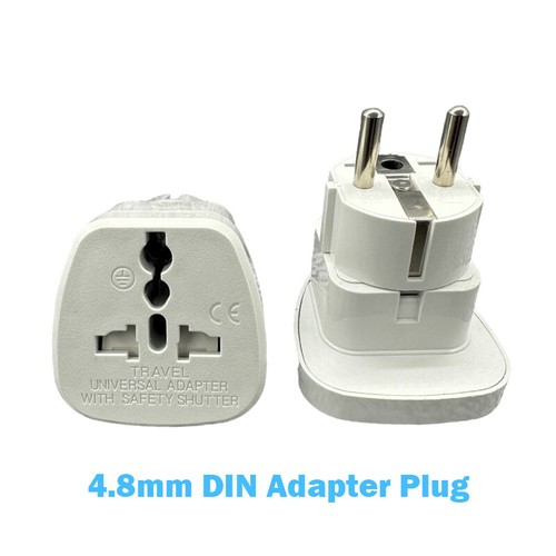 1PCS US AU UK EU 4.0mm DIN 4.8mm Plug Travel Adapter Converter Socket Power Plug - Afbeelding 16 van 17