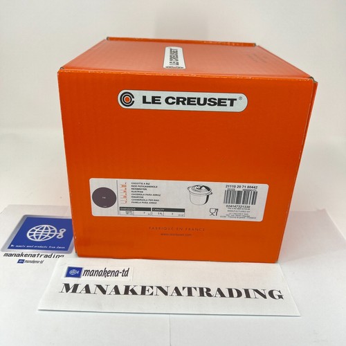 Le Creuset Cocotte Every 20 Rice Pot 20cm 2.8L Cast Iron Fig Gold knob Japan NEW - Picture 17 of 18