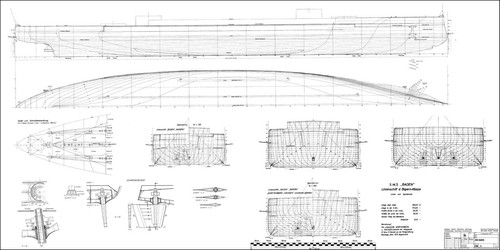 SMS BAÑO (1915-1919), barco de línea. Marina imperial hasta 1918 M 1:100 - Imagen 4 de 11