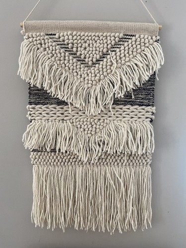 Appeso a parete Macramè | Appeso a parete boho | Lunghezza 41"" 18"" Largo - Foto 2 di 6