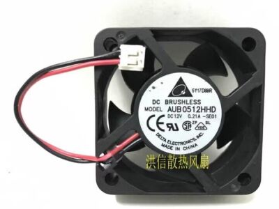 AUB0512HHD 5020 DC12V 0.21A 50*20MM 5CM 2-Pin Mute Cooling Fan