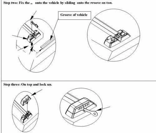 Barras transversales de barras transversales bloqueables para Hummer H3 2007-2010 2 piezas Foto 4 de 4