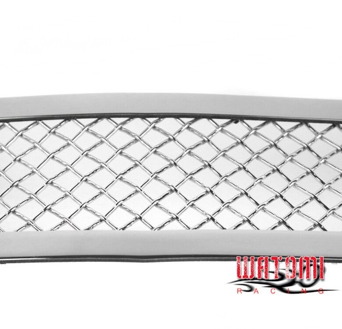 FOR 11-14 CHARGER FRONT BUMPER STAINLESS STEEL MESH GRILLE GRILL CHROME 12 13 - Picture 2 of 4