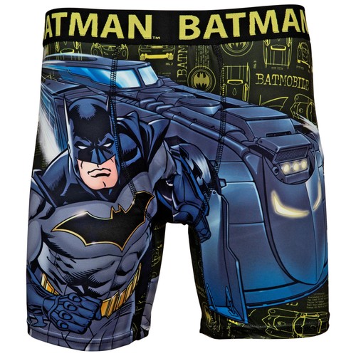 DC Comics Batman with Batmobile Boxer Briefs Multi-Color - Afbeelding 1 van 3