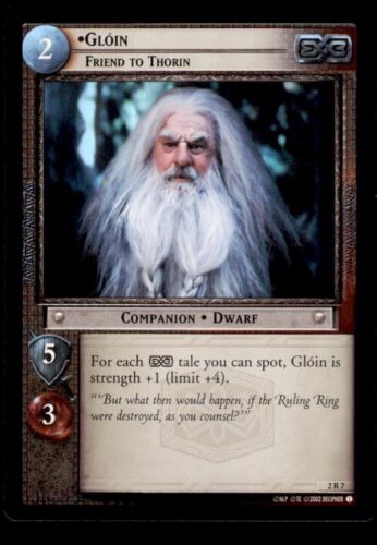 Lord Of The Rings CCG Card Game: Gloin Foil Card 2R7 - Picture 1 of 2