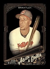 2018 TOPPS ALLEN GINTER X BASEBALL BASE CARD #231 Michael Brantley Indians