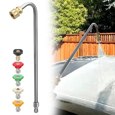 13'' Pressure Washer Extension Wand with 5 pcs 0-65° Spray Nozzle Tips
