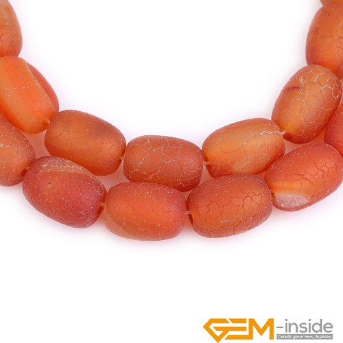 Natural Colorful Agate Gemstone Column Barrel Loose Beads For Jewelry Making 15" - Picture 58 of 59