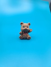 Miniature Dollhouse Brown Teddy Bear Toy 2 Inch for Baby Doll Nursery Barbie